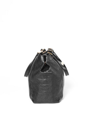 Gucci Black Guccissima Tote Leather Bag-5