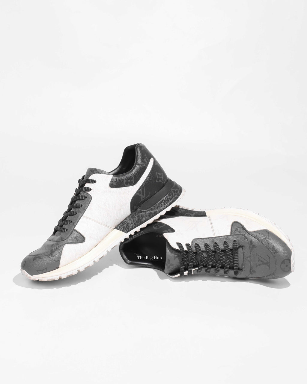 Louis Vuitton Gray/White Monogram Eclipse Canvas Run Away Men's Sneakers Size 7.5-1