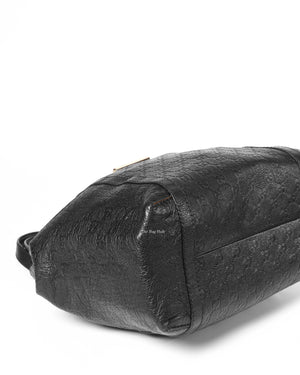 Gucci Black Guccissima Tote Leather Bag-7