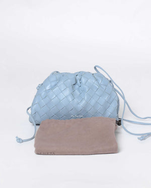 Bottega Veneta Light Blue Intrecciato Mini Pouch-11