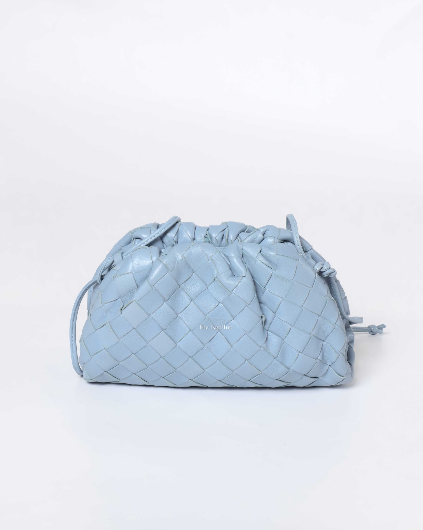 Bottega Veneta Light Blue Intrecciato Mini Pouch-3