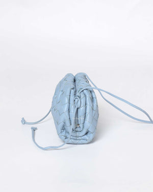 Bottega Veneta Light Blue Intrecciato Mini Pouch-5