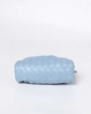 Bottega Veneta Light Blue Intrecciato Mini Pouch-6