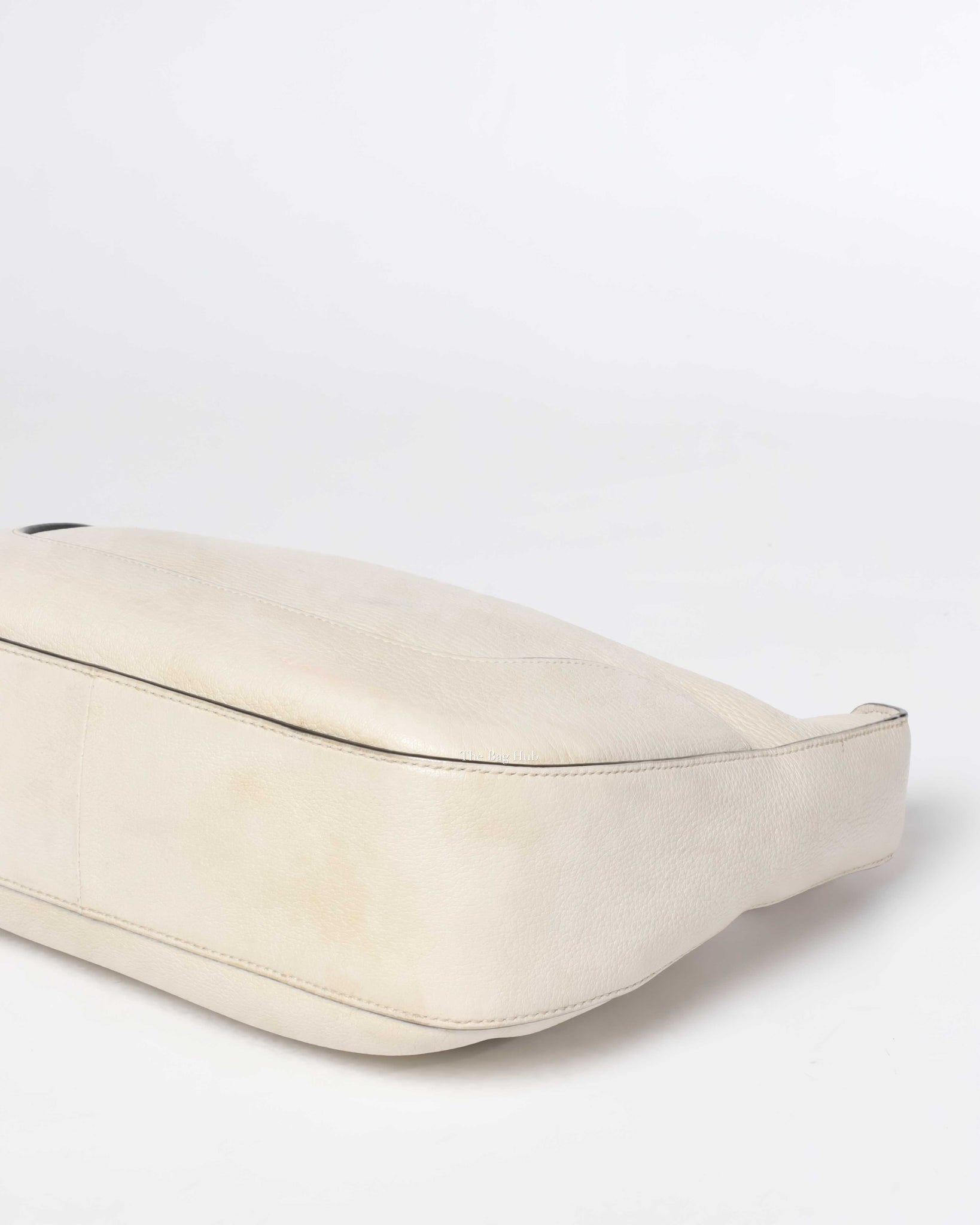 Prada Bianco Vitello Daino Bag 1BC052-10