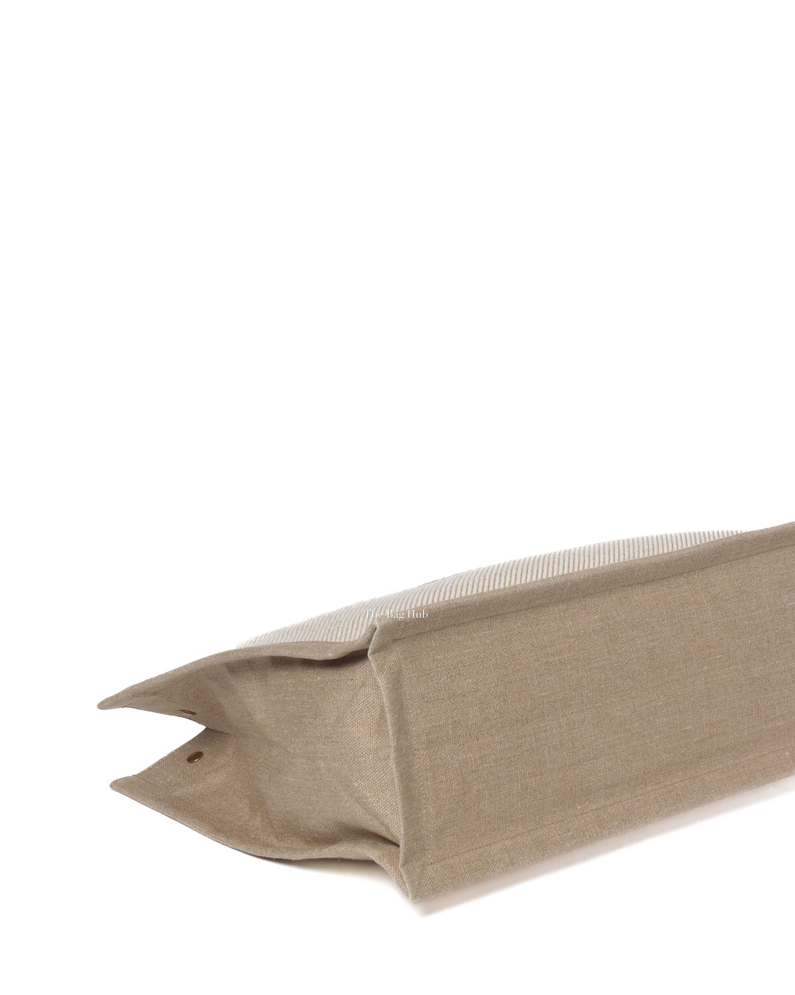 Saint Laurent Beige Canvas Rive Gauche Large Tote Bag-7