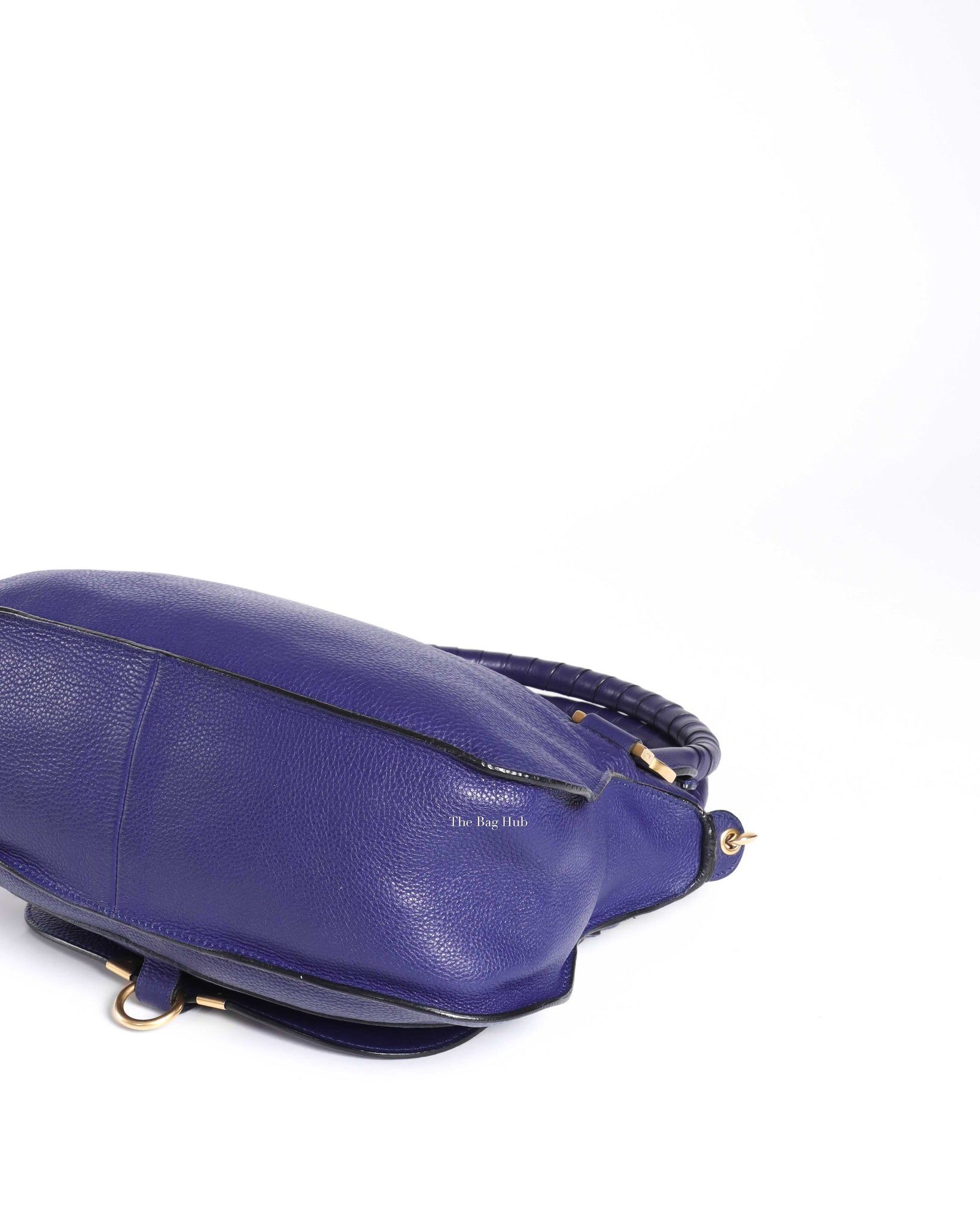 Chloe Blue Medium Marcie Shoulder Bag-10