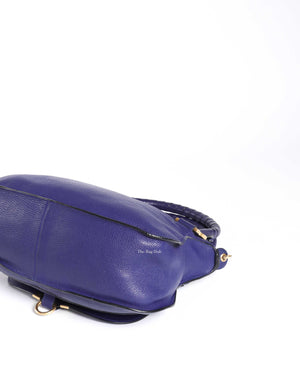 Chloe Blue Medium Marcie Shoulder Bag-10