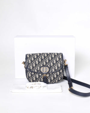Dior Blue Oblique Medium Bobby Crossbody Bag-13
