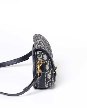 Dior Blue Oblique Medium Bobby Crossbody Bag-4