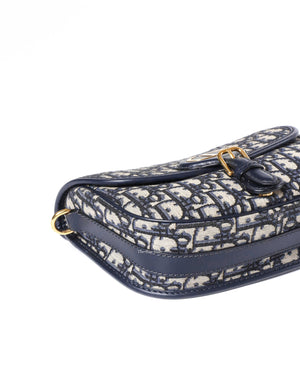 Dior Blue Oblique Medium Bobby Crossbody Bag-7