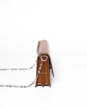 Givenchy Chesnut Calf Leather Medium 4G Chain Bag-4