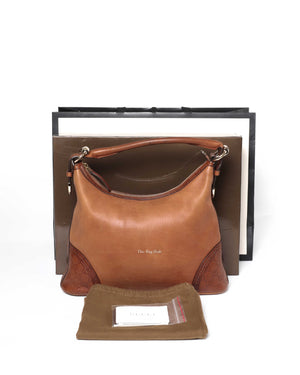 Gucci Brown Leather Signoria Shoulder Bag-13