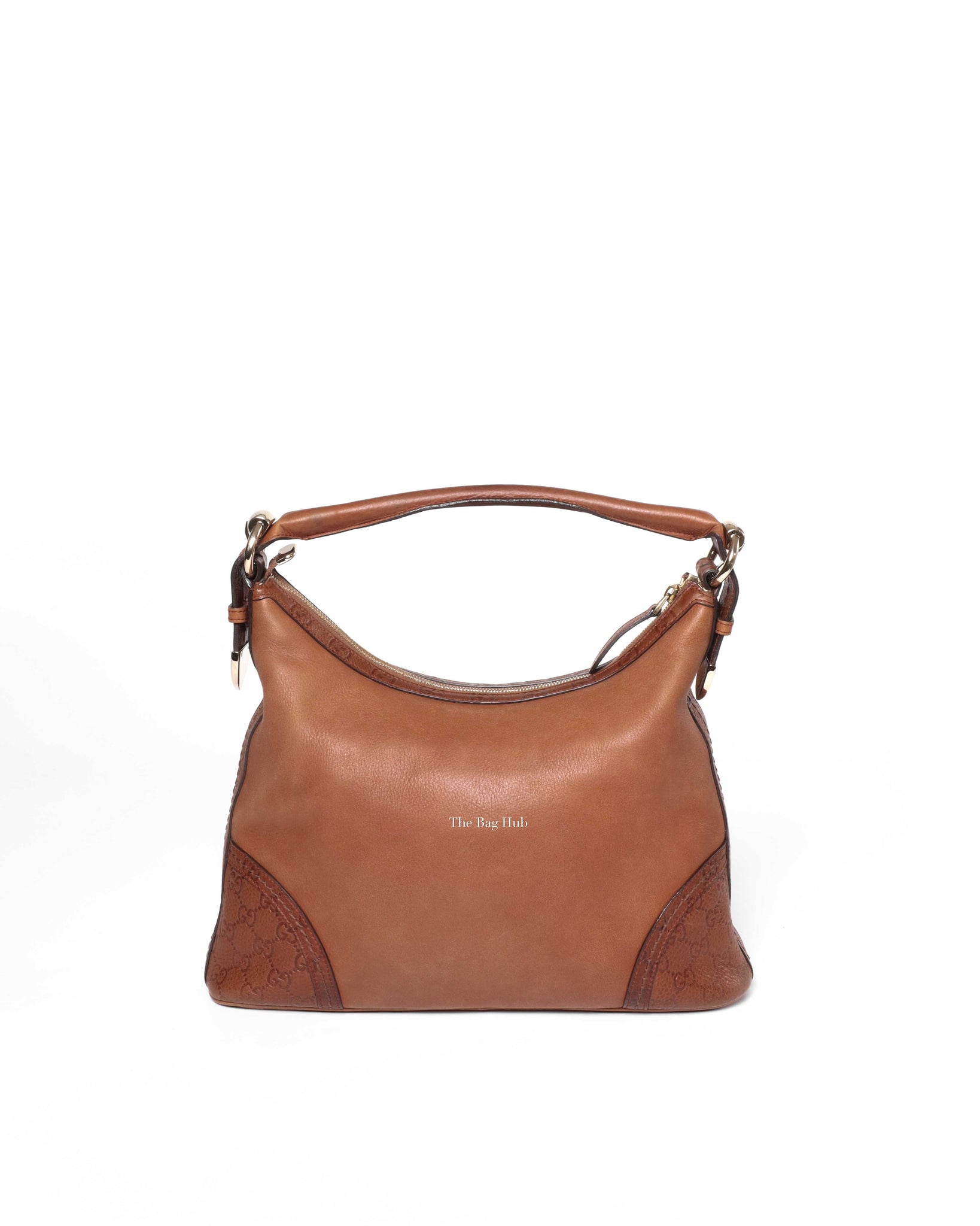 Gucci Brown Leather Signoria Shoulder Bag-3
