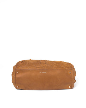 Chanel Mustard Iridescent Calfskin Chic Quilt Bowling Bag GHW-6