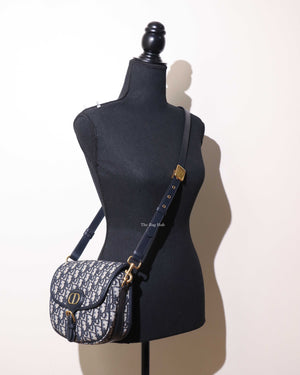 Dior Blue Oblique Medium Bobby Crossbody Bag-12