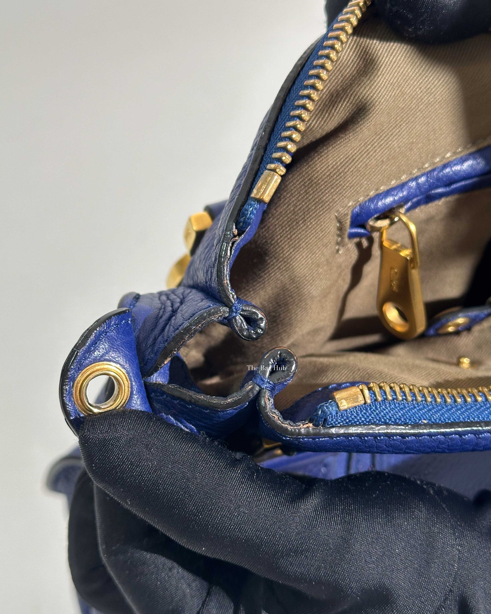 Chloe Blue Medium Marcie Shoulder Bag-23