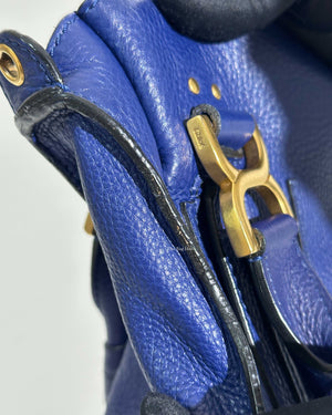 Chloe Blue Medium Marcie Shoulder Bag-24