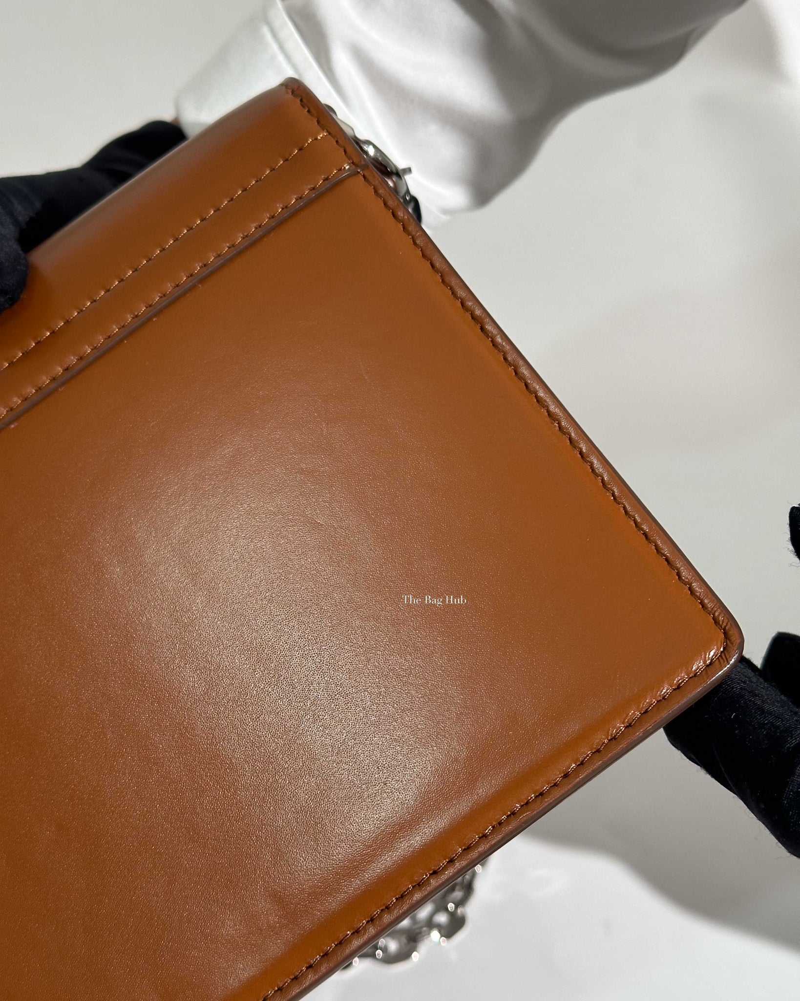 Givenchy Chesnut Calf Leather Medium 4G Chain Bag-16