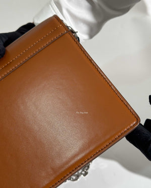 Givenchy Chesnut Calf Leather Medium 4G Chain Bag-16