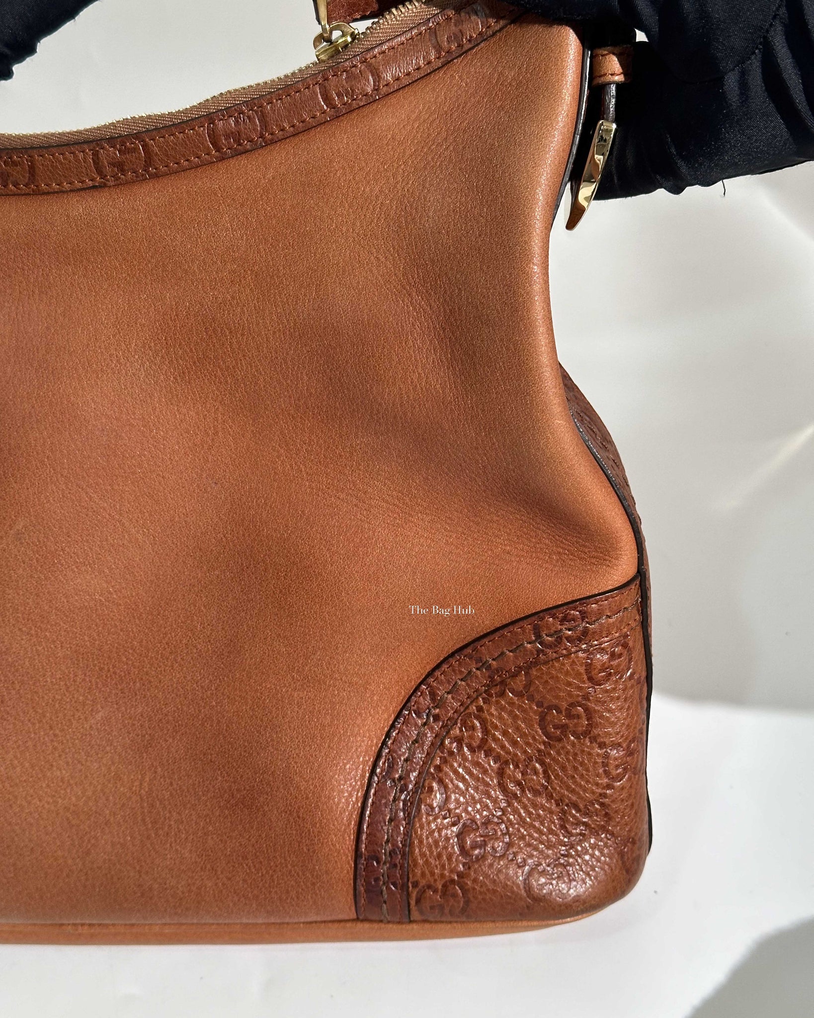 Gucci Brown Leather Signoria Shoulder Bag-14