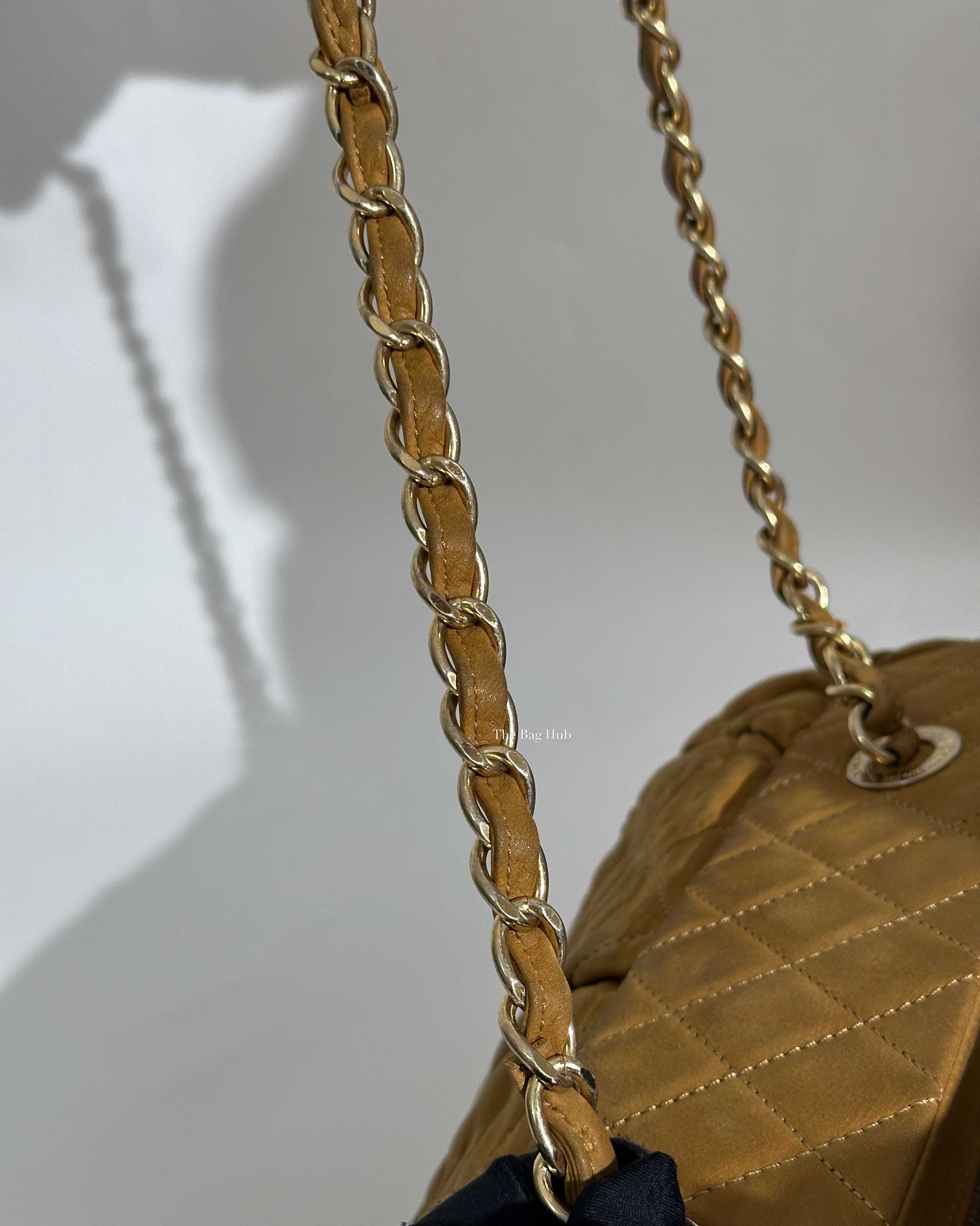 Chanel Mustard Iridescent Calfskin Chic Quilt Bowling Bag GHW-28