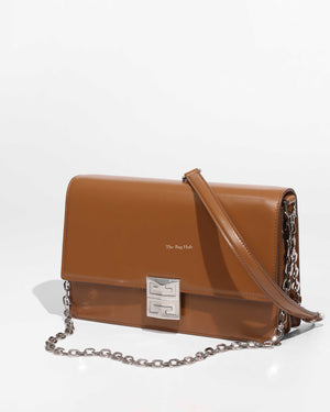 Givenchy Chesnut Calf Leather Medium 4G Chain Bag-1