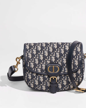 Dior Blue Oblique Medium Bobby Crossbody Bag-1