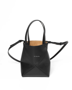 Loewe Black Mini Puzzle Fold Tote Bag-3