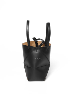 Loewe Black Mini Puzzle Fold Tote Bag-4