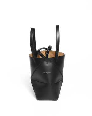 Loewe Black Mini Puzzle Fold Tote Bag-5