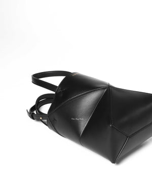 Loewe Black Mini Puzzle Fold Tote Bag-7