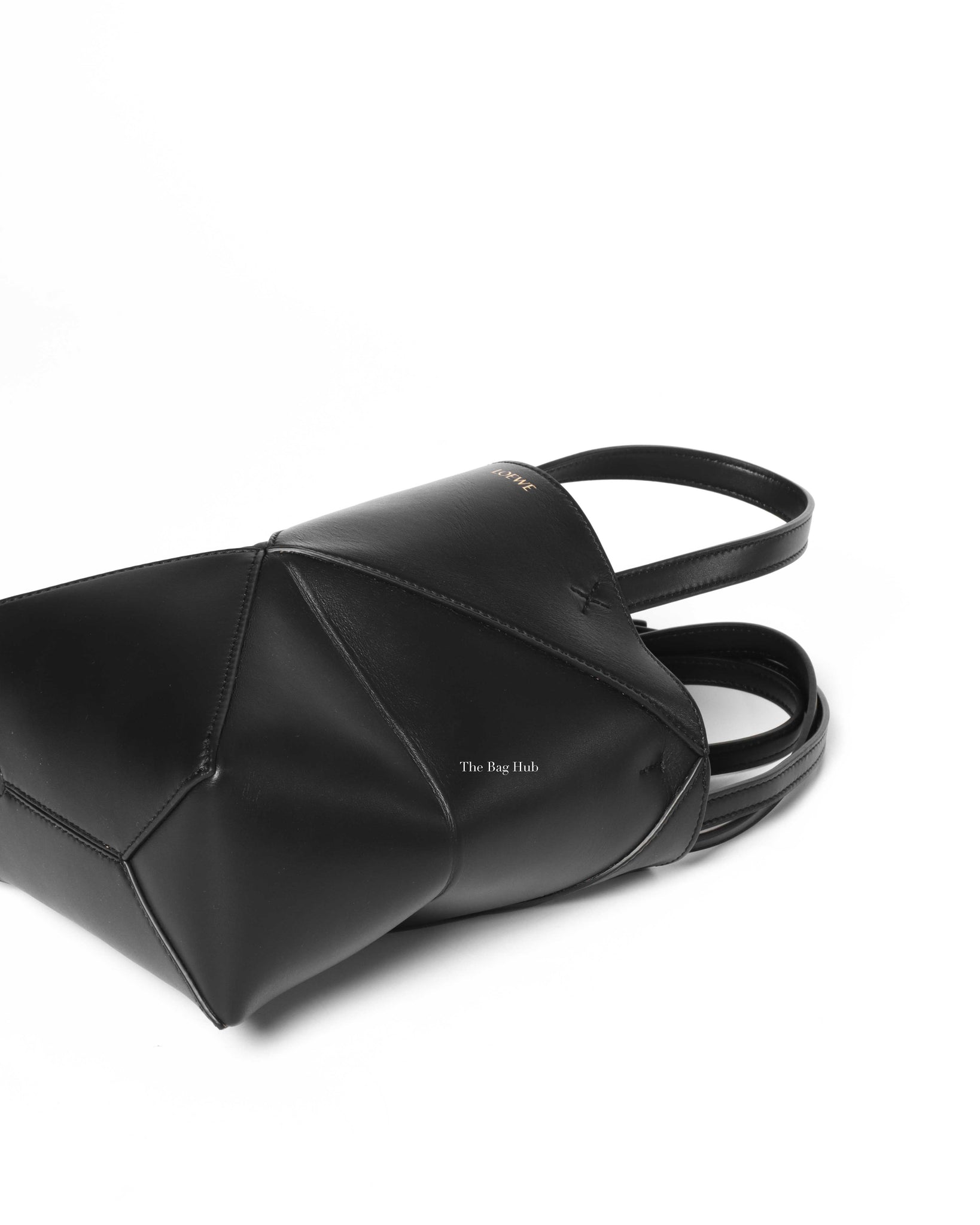 Loewe Black Mini Puzzle Fold Tote Bag-8