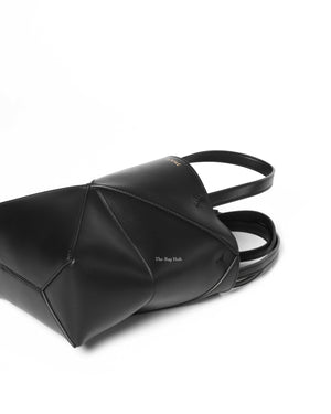Loewe Black Mini Puzzle Fold Tote Bag-8