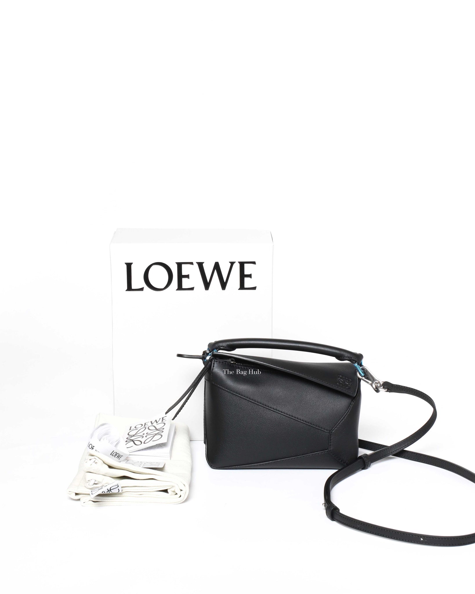 Loewe Black Mini Puzzle Crossbody Bag-13