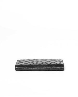 Chanel Black Surpique Leather Long Wallet-5