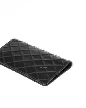 Chanel Black Surpique Leather Long Wallet-10