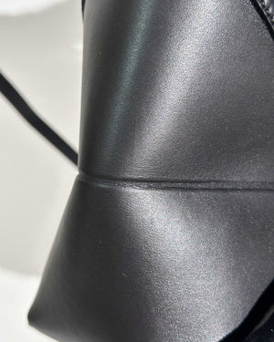 Loewe Black Mini Puzzle Fold Tote Bag-14