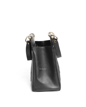 Chanel Black Leather CC Frame Tote GHW-5
