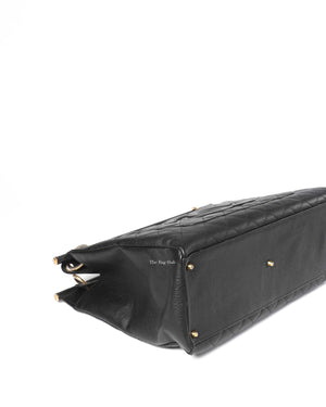 Chanel Black Leather CC Frame Tote GHW-7
