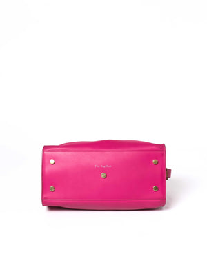 Saint Laurent Fuchsia Small Monogram Cabas Shoulder Bag-6