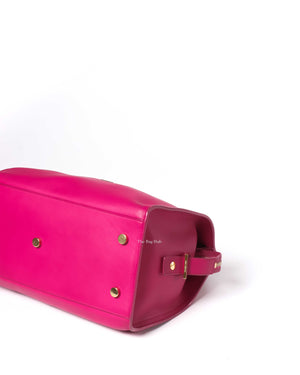 Saint Laurent Fuchsia Small Monogram Cabas Shoulder Bag-8