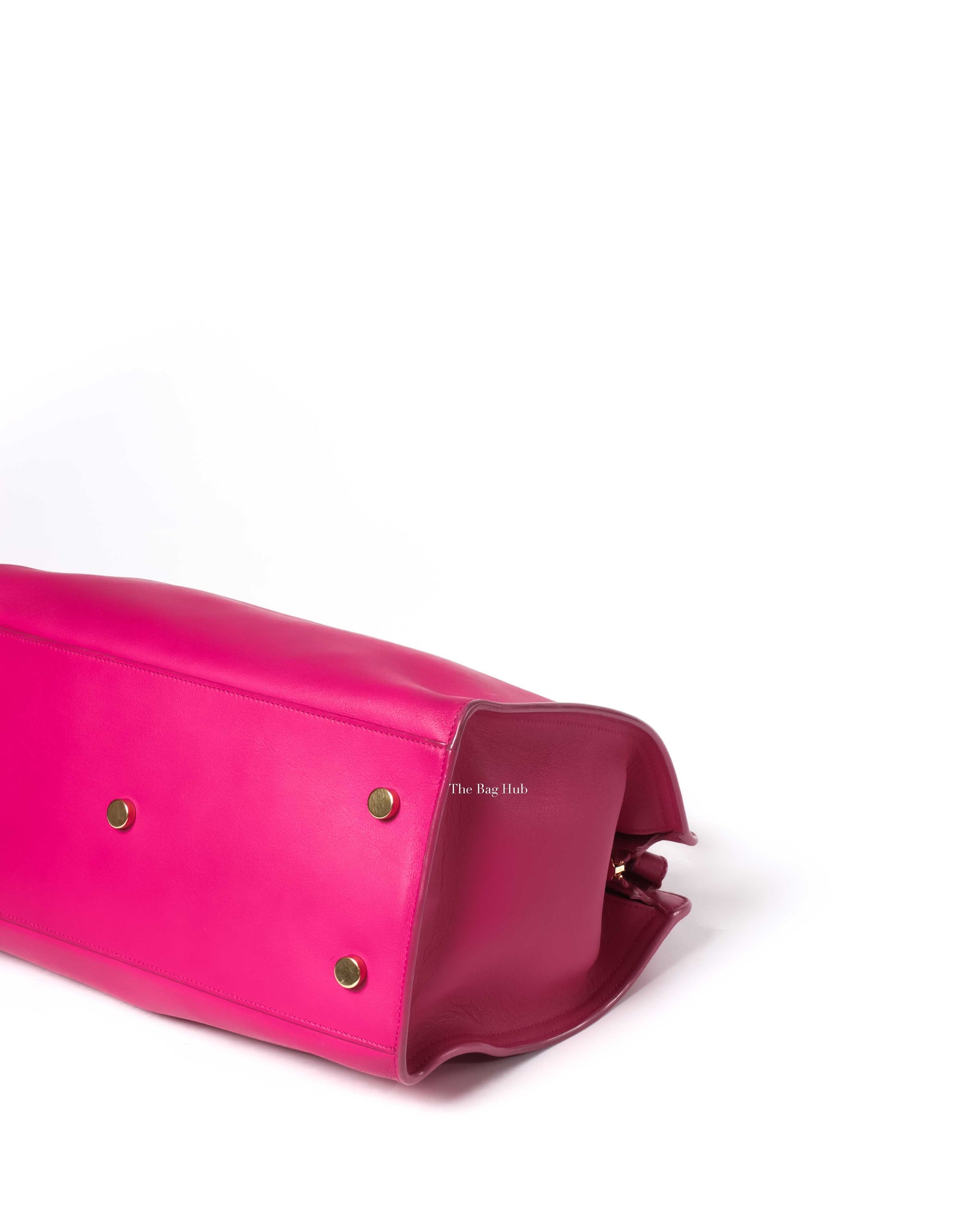 Saint Laurent Fuchsia Small Monogram Cabas Shoulder Bag-10