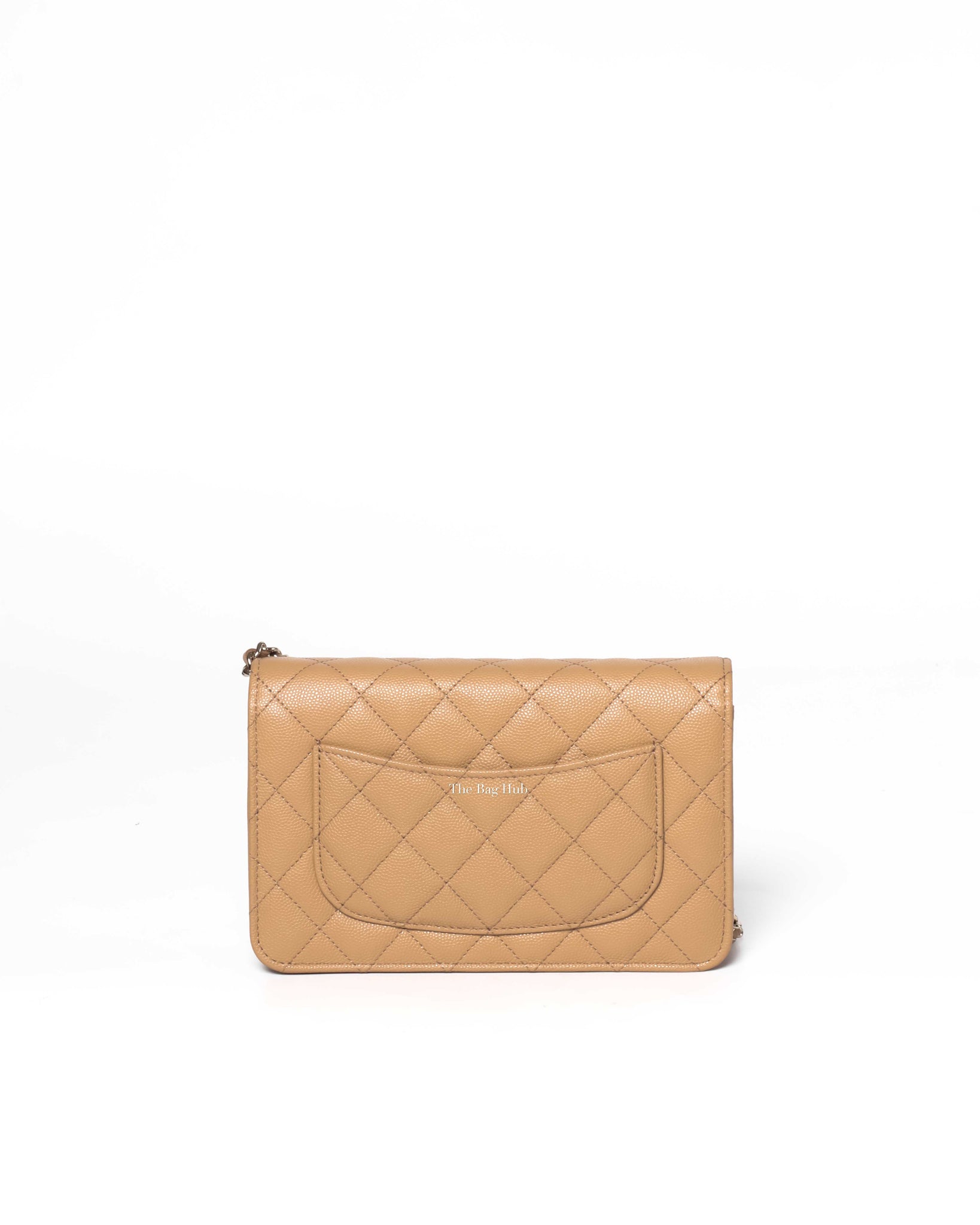 Chanel Beige Shiny Grained Calfskin Strass CC WOC-3