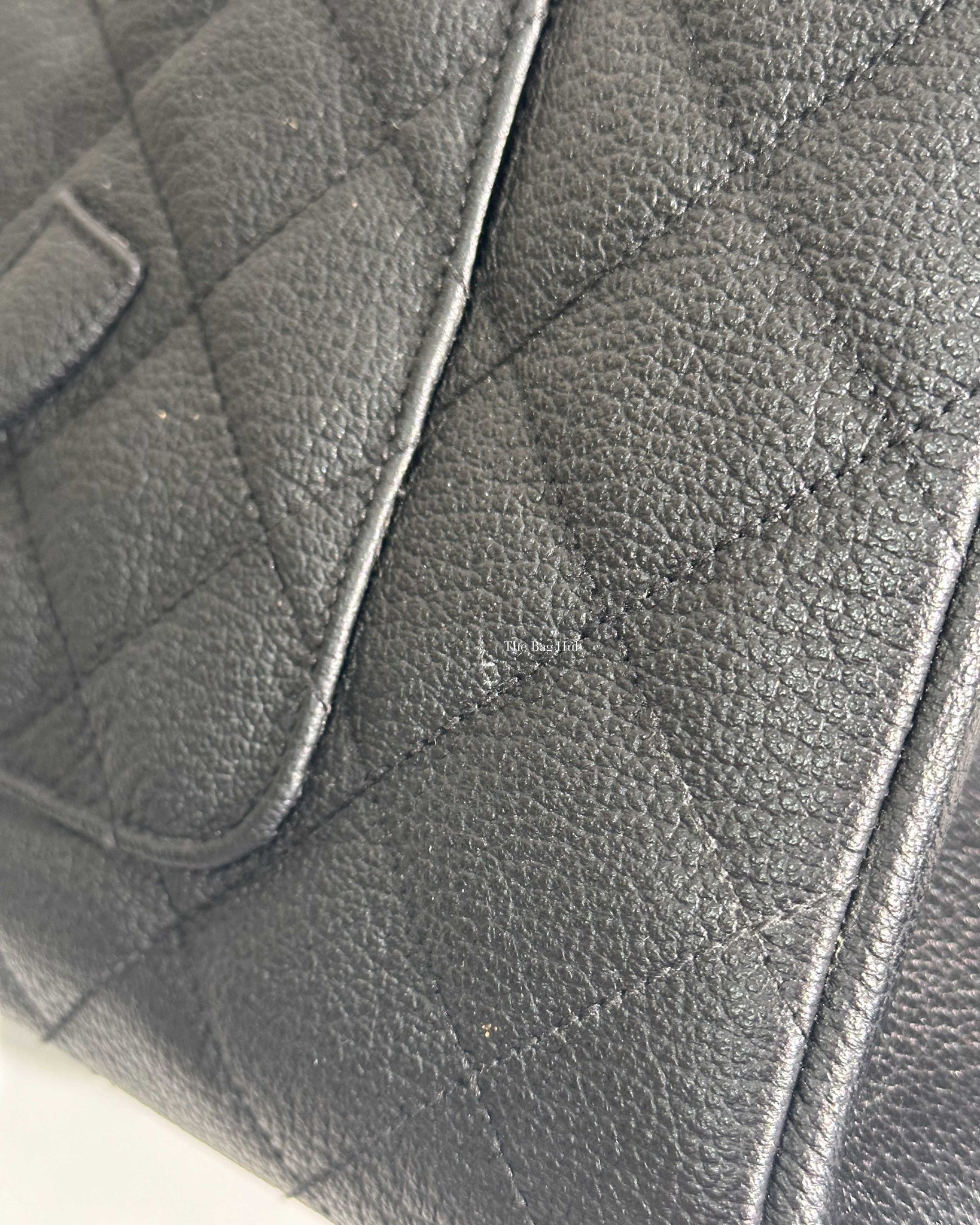 Chanel Black Leather CC Frame Tote GHW-15