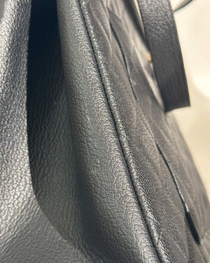 Chanel Black Leather CC Frame Tote GHW-18