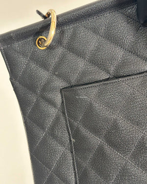 Chanel Black Leather CC Frame Tote GHW-19