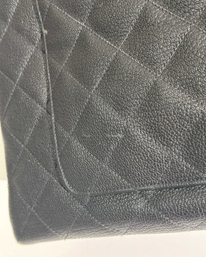 Chanel Black Leather CC Frame Tote GHW-20