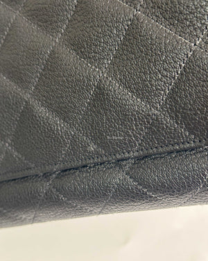 Chanel Black Leather CC Frame Tote GHW-21