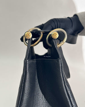 Chanel Black Leather CC Frame Tote GHW-22