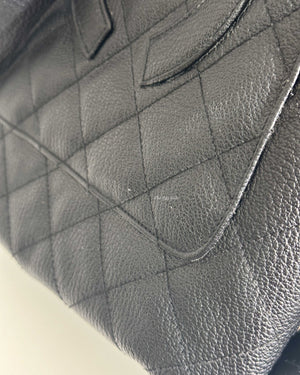 Chanel Black Leather CC Frame Tote GHW-23